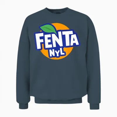 Fenta Excessive Fentanyl Consumption X Funny Logo Sarcasm Unisex Sweatshirt - Dark Heather