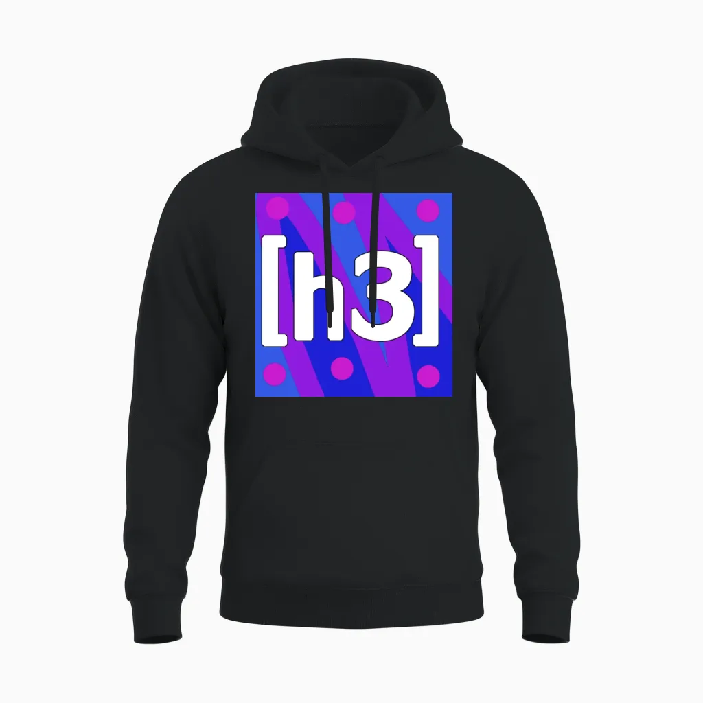 H3h3productions Logo Unisex Hoodie in Black