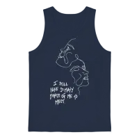 I Still Have So Many Parts of Me to Meet Unisex Tank Top - Navy – 1
