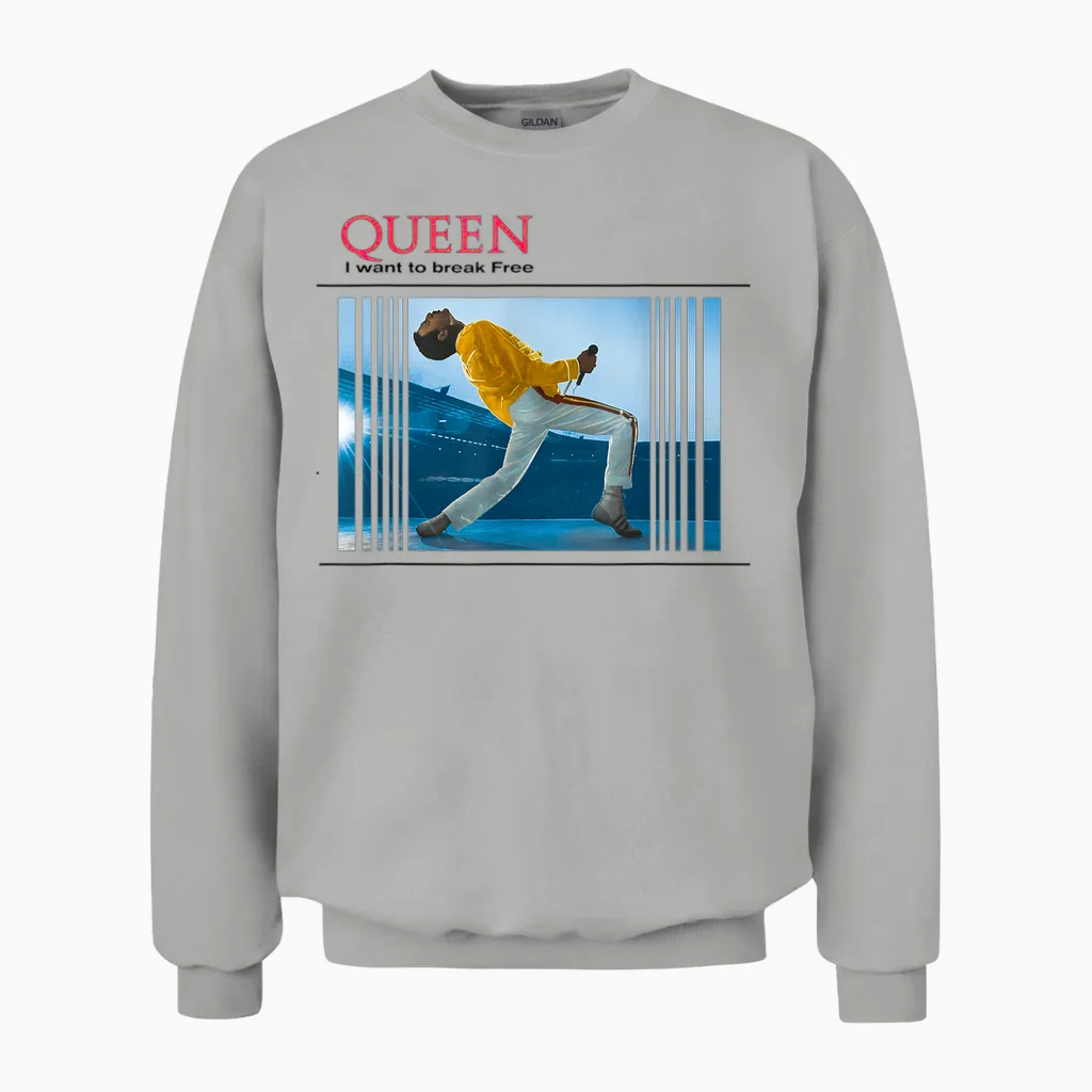 Königin Ich Will Mich Befreien Unisex Sweatshirt in Ash
