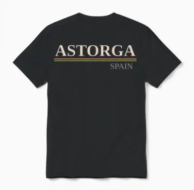 Astorga Espagne Unisex T-Shirt - Black