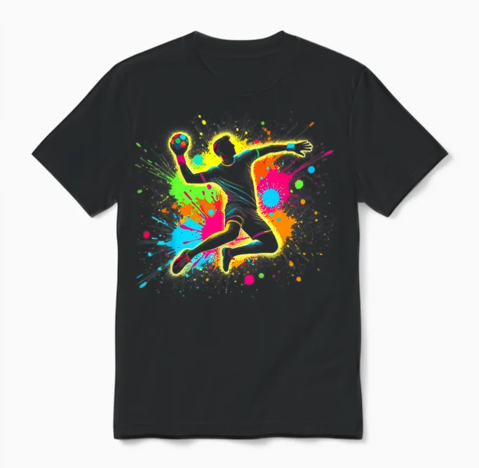 Handball & Handball Graphic | for Men, Boys & Teens Unisex T-Shirt in Black