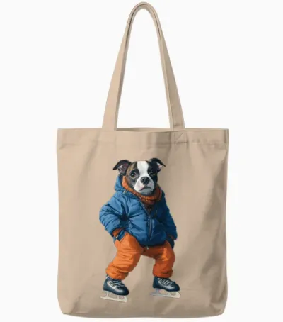Dog Tote Bags - Natural