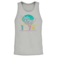 Funny Birthday Born in 1974 Limited Edition Unisex Tank Top - Ash – 2