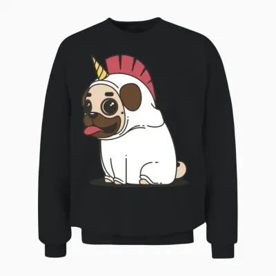 Dog Unisex Sweatshirt - Black