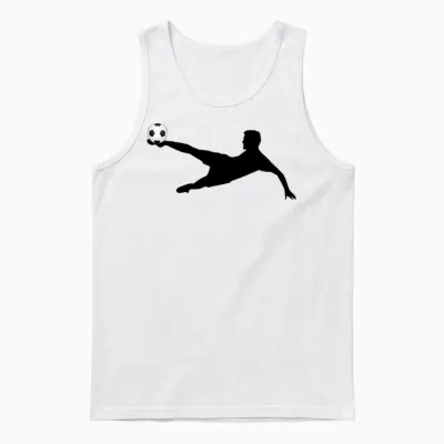 Soccer Player Unisex Tank Top - White