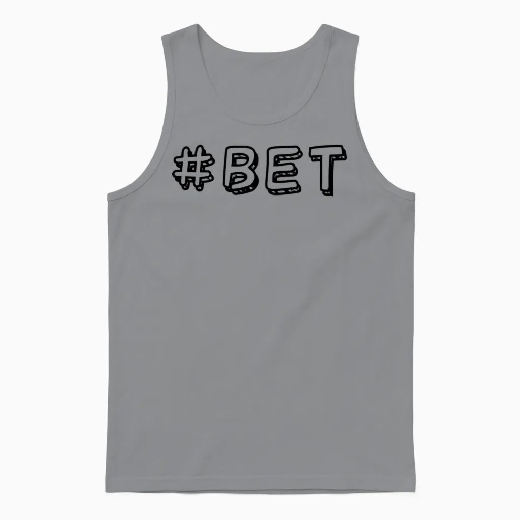 Bet Unisex Tank Top in Sport Grey