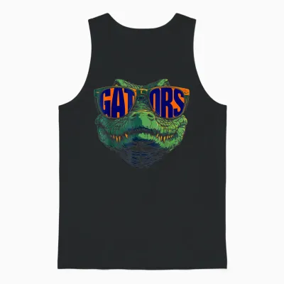 Funny Gators Name Vintage Classic 70s Unisex Tank Top - Black