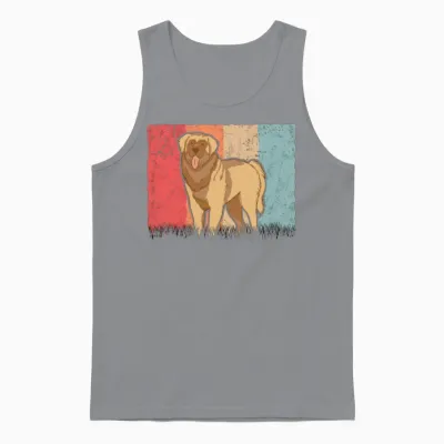 Leonberger Retro Unisex Tank Top - Sport Grey
