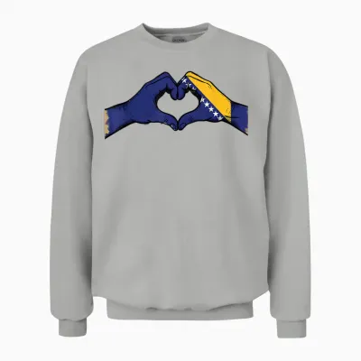 Bosnien Und Herzegowina Flagge Bosnische Wurzeln Unisex Sweatshirt - Ash