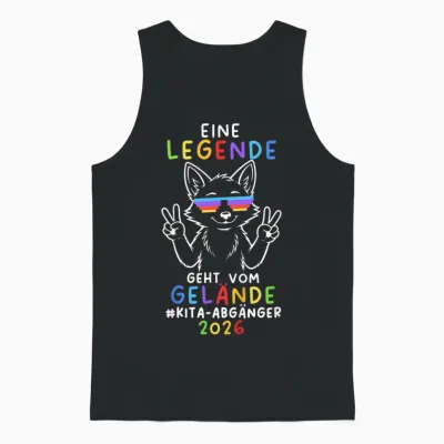Kinder Legende Geht Vom Gelände Fuchs Kindergarten Abgänger 2026 Unisex Tank Top - Black