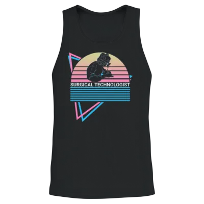 Surgical Technologist Retro Unisex Tank Top - Black