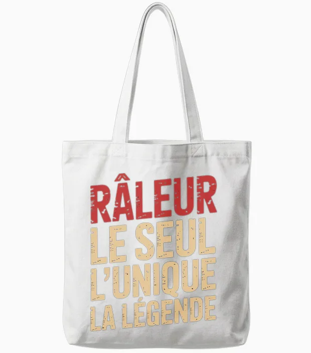 Raleur Men's Funny Long Sleeve Funny Gift Idea Tote Bags in White