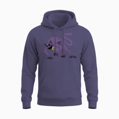 Kids Poppy Playtime Co Catnap Children's Toy Unisex Hoodie - Heather Sport Dark Navy