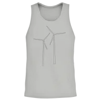 Wind Turbine Unisex Tank Top - Ash – 2