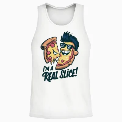 Funny T-Shirts Unisex Tank Top - White