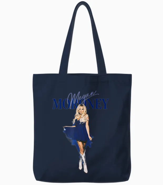 Megan Moroney Am I Okay Dress Tote Bags in Navy