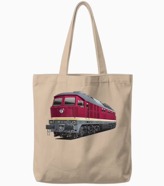 Ludmilla Model Railway Diesel Locomotive Br 132 Br 232 Tote Bags in Natural