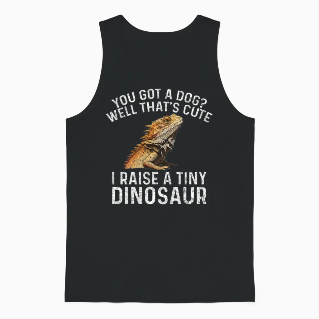 Bearded Dragon Owner Bearded Dragon Pet Unisex Tank Top in Black