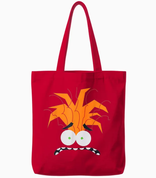 Disney and Pixar's Inside Out 2 Anxiety Costume Big Face Tote Bags in Red