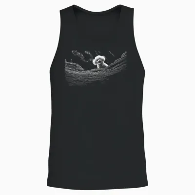 Silence of the Lamb Dog a Little Lamb in the Killer Silence Unisex Tank Top - Black