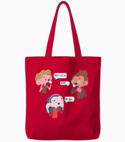 Funny Tote Bags - Red