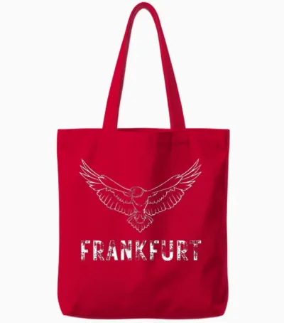 Eagle Supporter Ultras Ffm Frankfurt Tote Bags - Red