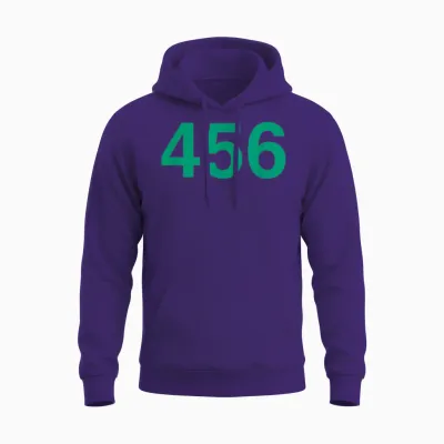 Squid Game Player 456 Costume Unisex Hoodie - Purple