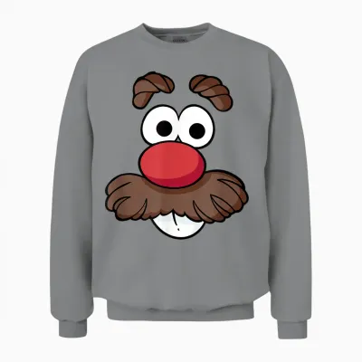 Mr. Potato Head Halloween Big Face Unisex Sweatshirt - Sport Grey