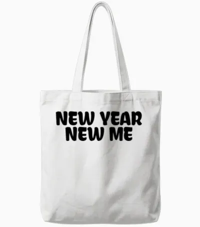 New Year New Me Tote Bags - White