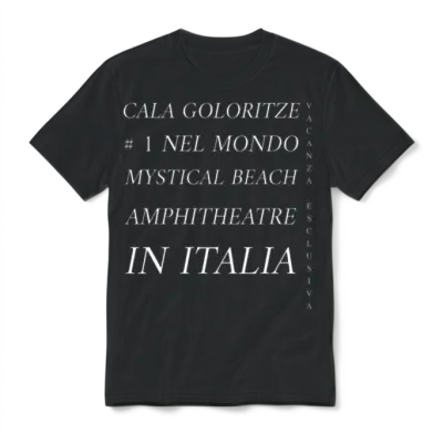 The Mystical Beach of Italy Unisex T-Shirt - Black