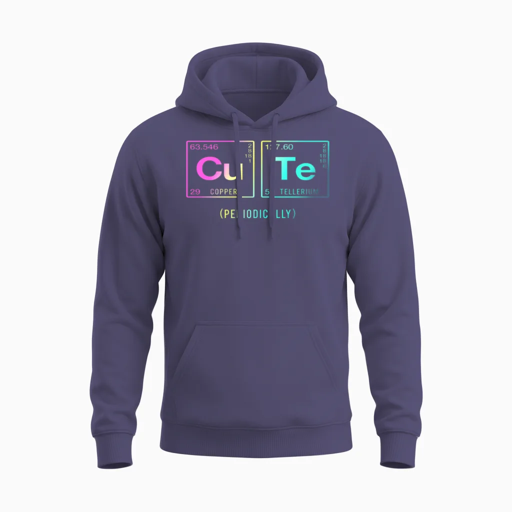 Funny Saying for Scientists & Geeks Unisex Hoodie in Heather Sport Dark Navy