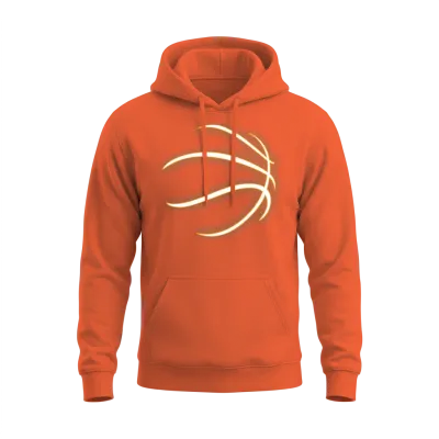 Funny Basketball Team Player Shirt Birthday Gift Unisex Hoodie - Orange