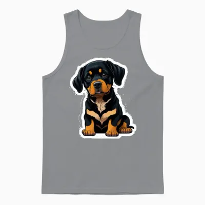 Cut Dog Unisex Tank Top - Sport Grey