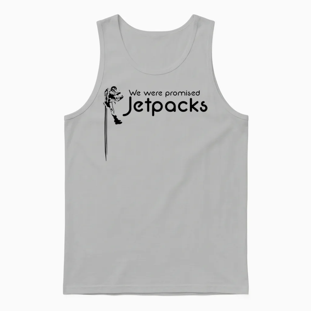 We Were Promised Jetpacks Unisex Tank Top in Ash