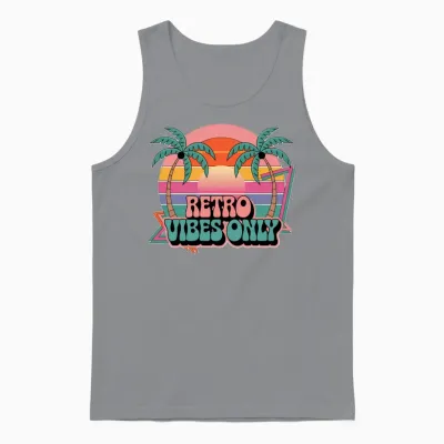 Vintage Retro Art Unisex Tank Top - Sport Grey