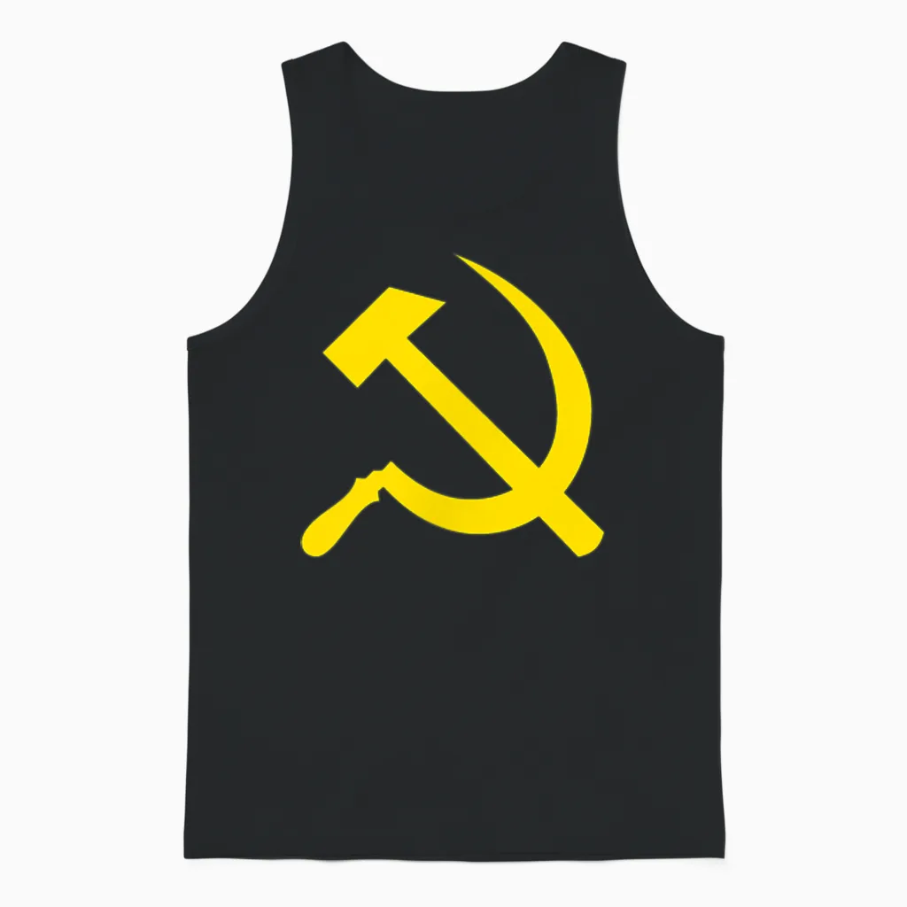 Hammer Und Sichel Unisex Tank Top in Black