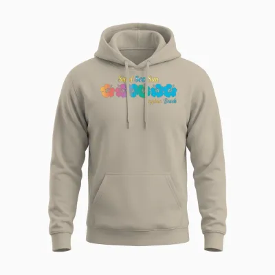 Florida Daytona Beach Vacation Sand Sea Sun Unisex Hoodie - Sand
