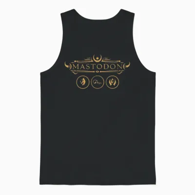 Myluxshirt Mastodon Merch Symbols Unisex Tank Top - Black