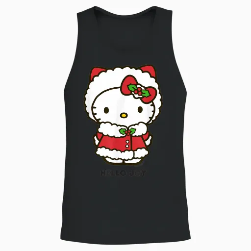 Hello Kitty Hello Joy Holiday Unisex Tank Top - Black