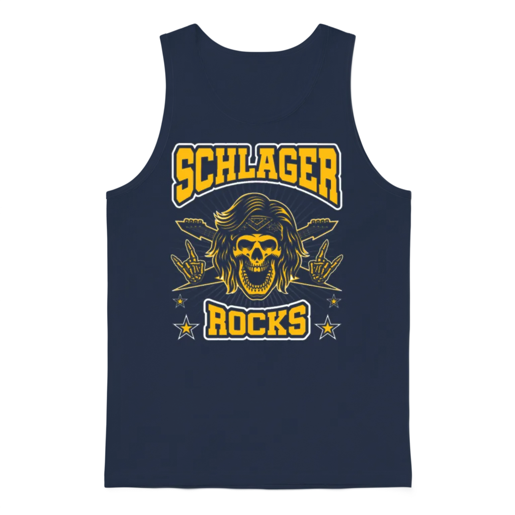 Folk Music Party Festival Outfit German Hits Unisex Tank Top - Navy