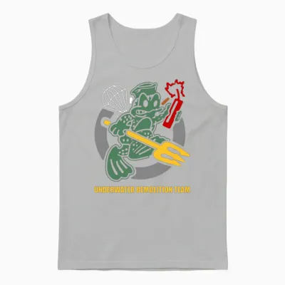 Udt Underwater Demolition Team Frogmen Unisex Tank Top - Ash