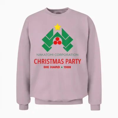 The Hard Nakatomi Corporation Christmas Party 1988 Unisex Sweatshirt - Light Pink