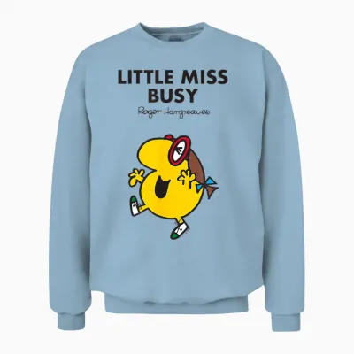 Mr. Men Little Miss Busy Unisex Sweatshirt - Light Blue