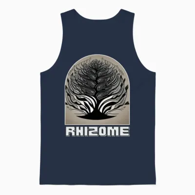 Green Thumbs Up Unisex Tank Top - Navy