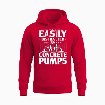 Concrete Worker Concreter Concrete Builder Unisex Hoodie - Red