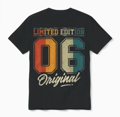 20. Geburtstag Mann Frau 20 Jahre 2006 Deko Geschenk Lustig Unisex T-Shirt - Black