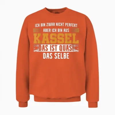 Stadt Kasseler Kasselerin Ich Bin Aus Kassel Unisex Sweatshirt - Orange