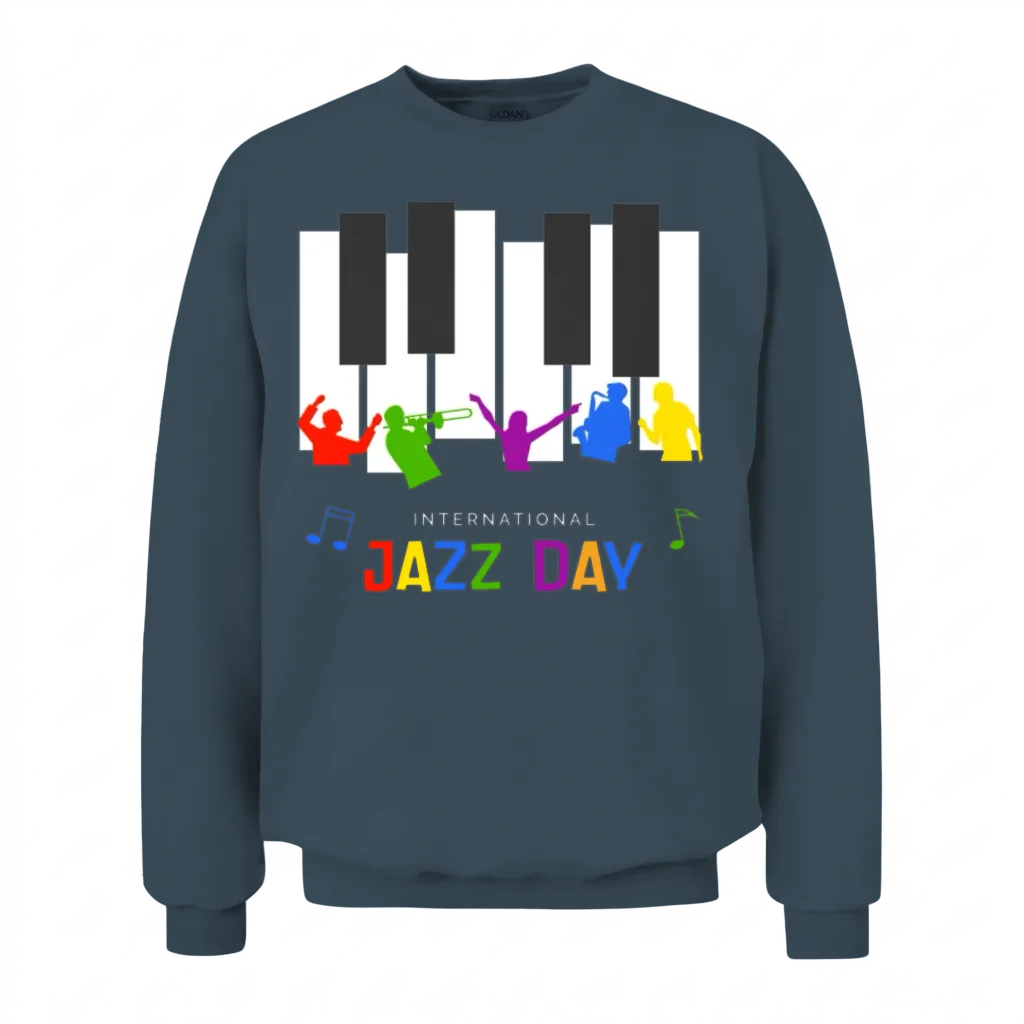 Jazz Music Improvisation Festival Unisex Sweatshirt - Dark Heather