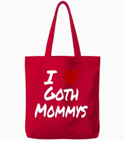 Ich Herz (liebe) Goth Mommys Anziehung Heiß Sexy Niedlich Tote Bags - Red